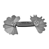 Шаблон радиусный (радиусомер) №1 (9шт) (R1;1,2;1,6;2;2,5;3;4;5;6) Beltools