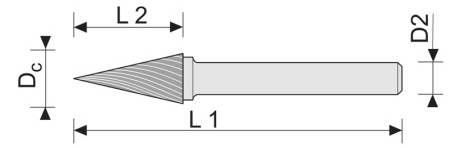 Коническая с заостренным концом (M) Коническая с заостренным концом (M)