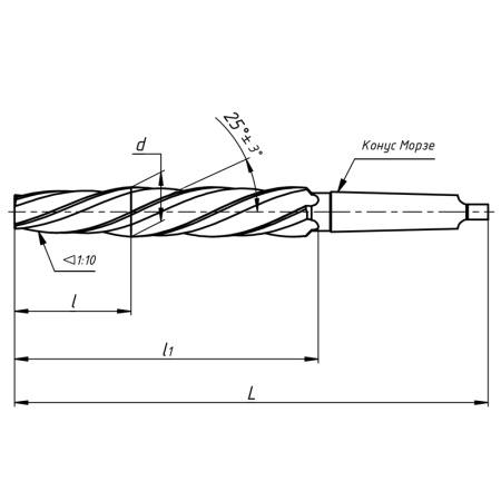 Развертка котельная 21 Р18 к/х КМ3 ГОСТ 18121-72 Сестрорецкий ИЗ