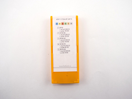 Пластина сменная параллелограммная APKT 11T304-RF MP15 «Русский Инструмент» (РИ)