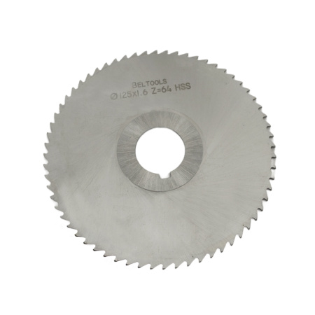 Фреза отрезная 125х1,6х27 Z=64 тип 2 со ступицей и ш/п HSS ГОСТ 2679-93 Beltools