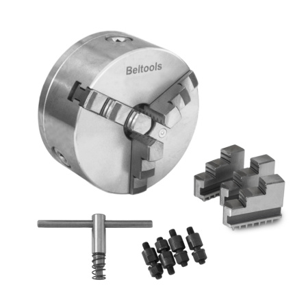 Патрон токарный 200-ПТ 3-x кулачковый (7100-0031П) К11/С5 с обратными кулачками Beltools