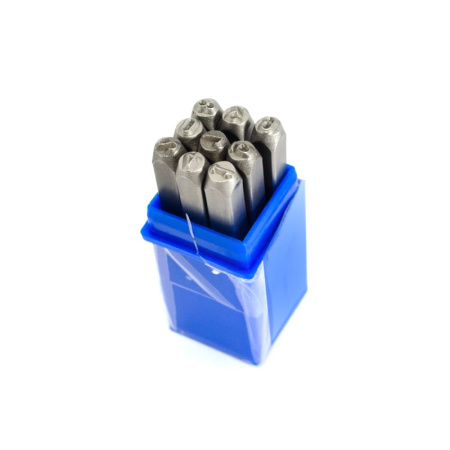 Клеймо цифровое 4 сталь 9 шт