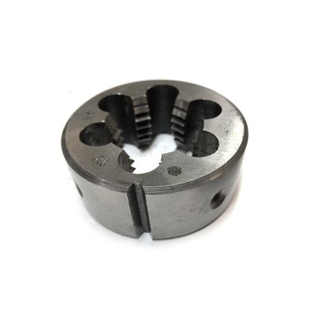 Плашка дюймовая 1 1/2'' 6 ниток BSW D=75мм резьба Уитворта Московский завод "Фрезер"