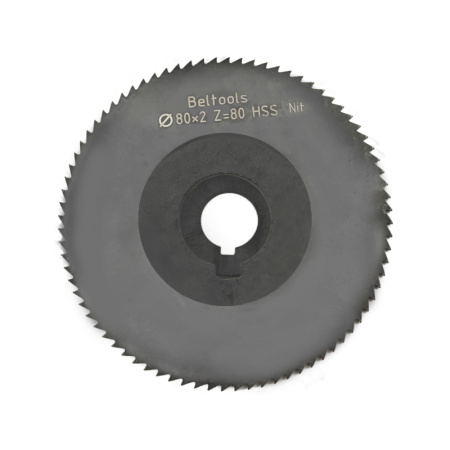 Фреза отрезная 80х2х22 Z=80 тип 1 со ступицей и ш/п HSS Nit ГОСТ 2679-93 Beltools