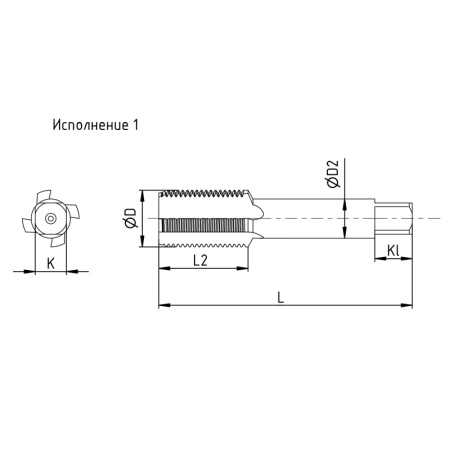 Метчик трубный G3/8'' 19 ниток машинно-ручной Р6М5 2шт компл. исп1 ГОСТ 3266-81 Beltools