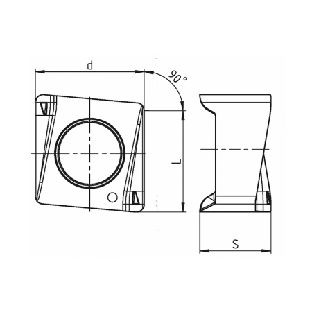 Пластина сменная параллелограммная ANKX 060308R-ML PP25CT «Русский Инструмент» (РИ)
