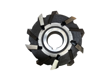 Фреза трехсторонняя 100х19х27 Z=10 со вставными рифлеными ножами Р6М5 Винницкий ИЗ