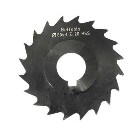 Фреза отрезная 80х3х22 Z=20 тип 3 со ступицей и ш/п HSS Nit ГОСТ 2679-93 Beltools